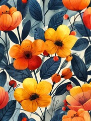 Poster - Minimalistic line art of Botanical wall art
