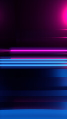 Aufkleber - Abstract background. Neon glow, neon light lines. Empty room in ultraviolet glow