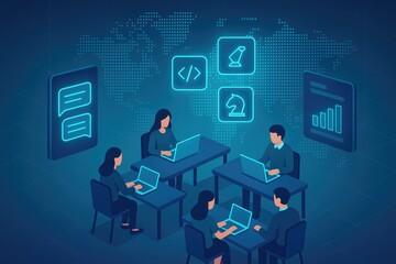 Poster - Global team collaboration digital workplace strategy