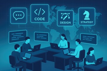Poster - Global team collaboration software development project