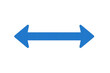 © Krtola  - Blue double arrow pointing in opposite directions on a transparent background, ideal for indicating choices or opposing forces