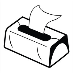 Poster - Tissues box icon illustration isolated on white background