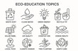 © Oleksandr - Eco-education topics: waste sorting, clean water, green energy, recycling, solar power, ocean health