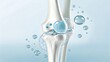 © artonix - Knee joint health supplement cartilage repair illustration