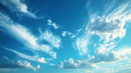 Wall Mural - blue sky with white cloud background. white cloud with blue sky background