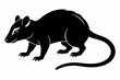 © mst - opossum sihouette black vector