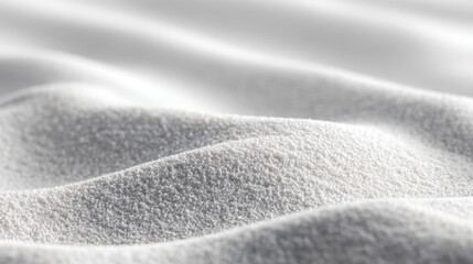 Aufkleber - White sand texture with smooth waves and minimalist composition creating calm and tranquil atmosphere in nature
