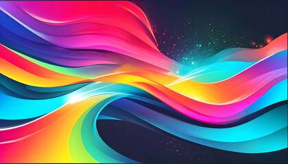 Poster - Captivating Display of Colors Blending Seamlessly Creates a Visually Stunning and Mesmerizing Experience