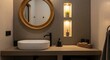 © MBAK NAH - Elegant bathroom interior with modern fixtures and minimalist decorative details showcasing serene ambiance
