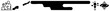 © Rysak - Vector Black firearm silhouette with stylized smoke and flame elements.