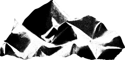 Poster - Abstract high contrast black and white aluminum foil texture for artistic design