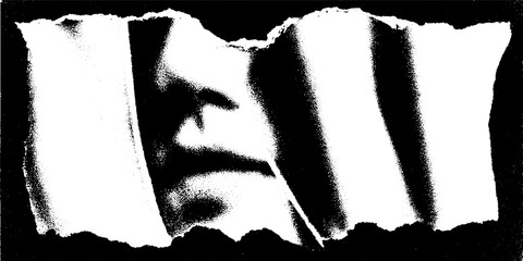 Poster - Avant garde glass curtain fragment in high contrast abstract design