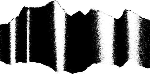 Poster - Abstract high contrast black and white barcode glitch pattern art