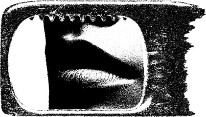 Poster - High contrast black and white metal beer bottle opener with artistic detail