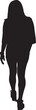 © Curto - vector; silhouette of a back view of a women walking