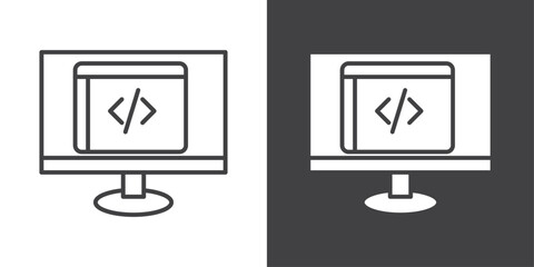coding icon symbol illustration logo