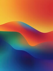 Poster - New Abstract colorful gradient background Red, Orange, blue, and green colored blend. Smooth backdrop vivid color. Modern design template for flyer, poster, cover, etc.