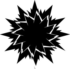 Poster - Abstract black starburst vector design element isolated on white background graphic illustration art design editable stock vector illustration