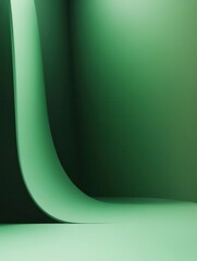 Poster - minimalist design with green gradient background, design, background