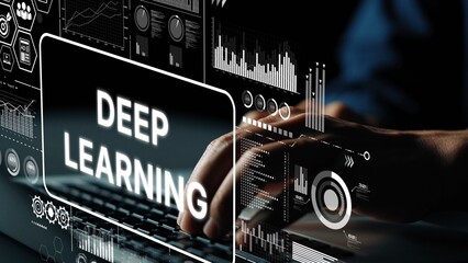 Poster - Innovative Deep Learning Technology with Modern Data Visualization and Hands on Laptop for AI Development. Asymptotic smart data analytic.