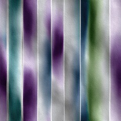 Poster - Calming lavender, green, and blue horizontal stripes in watercolor style great for textiles, wallpapers, or digital backgrounds SEAMLESS PATTERN