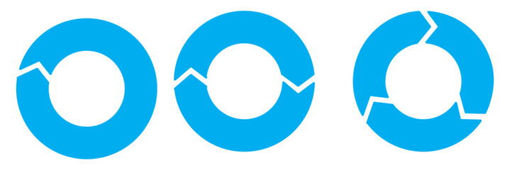 Fototapete - circle arrow icon set. blue circular arrow icon, refresh, reload arrow icon symbol sign. blue reload