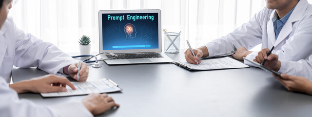 Poster - Generative AI virtual assistant tools for prompt engineer and user for ease of engage artificial intelligence AI technology help people to work with generative AI functions by prompting the AI brisk