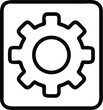 © NadiraAkter - Gear Icon for Mechanism and Settings