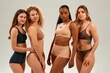 © Valerii Apetroaiei - Confident women of different ethnicities posing in stylish underwear