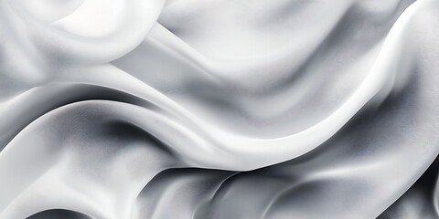 Poster - 
Abstract grey liquid flowing elegant waves graphic design. Smooth white silk wavy background.Modern white wave background. Minimalist modern graphic design element cutout style concept for banner.

