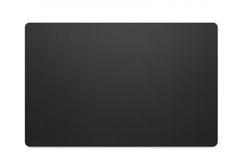 Fototapete - Black rectangular shape with rounded corners on a transparent background, perfect for modern and minimalist designs