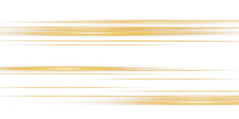 Poster - Gold horizontal lens flares pack. Laser beams, horizontal light rays. Beautiful light flares. Glowing streaks on light background. Light line effect gold png. 