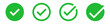 © icons gate - check mark icons tick symbols in green circle . Represents confirmation, approval, success, or completed tasks or status. for web, checklists, and task completion projects