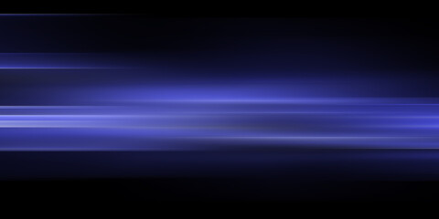 Fototapete - Motion light effect for banners. Blue lines. The effect of speed on a blue background. lines of light, speed and movement
