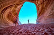 © Nicholas J. Klein - Sandstone Cave Arch Jump Motion Adventure Perspective from Interior