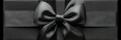 © munha - Elegant Black Gift Box with Satin Ribbon Bow