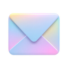 Poster - Transparent PNG 3D Icon Design of a Clean Envelope Representing Email and Inbox in Various Colors and Shapes