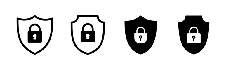 Poster - Security icon set. protection icon. privacy. vpn