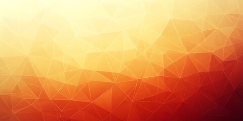 Poster - Abstract Polygonal Background with Vibrant Orange and Yellow Gradient