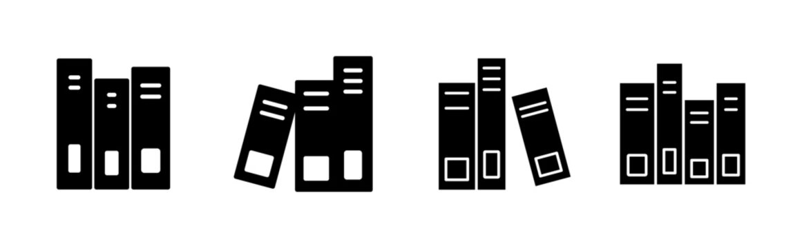 Library icon set. education icon vector