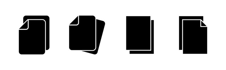 Aufkleber - Document icon set. Paper icon. File Icon