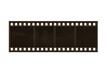 © Krtola  - Film strip frames laying empty, transparent background highlighting potential for creative digital design and media composition