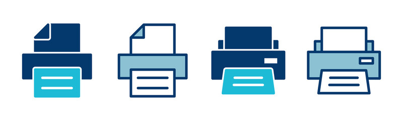 Fototapete - Printer icon vector isolated on white background. print icon. Fax vector icon.