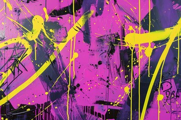 Poster - Abstract Expressionism: vibrant splash of color energetic and bold capturing modern art