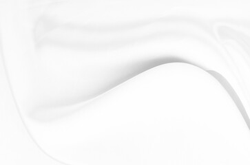 Poster - White gray satin texture that is white silver fabric silk background with beautiful soft blur pattern natural.