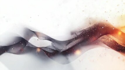 Poster - Fluid Abstract in Motion: An eye-catching artistic digital composition, with dynamic, flowing shapes and a gradient of color. Capturing the essence of artistic elegance.