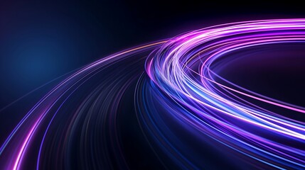 Fototapete - light trails wallpaper abstract background