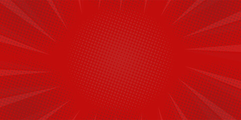 Wall Mural - Comic background with red color