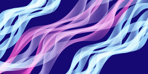 Wall Mural - Geometric abstract background with colorful lines