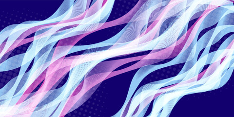 Wall Mural - Geometric abstract background with colorful lines